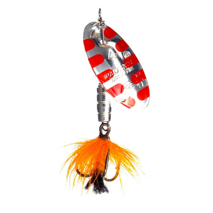 Salamander Silver Orange Panther Martin Dressed Teardrop Trout Spinners