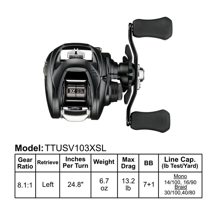 Daiwa Tatula SV TW103 Compact Casting Reel