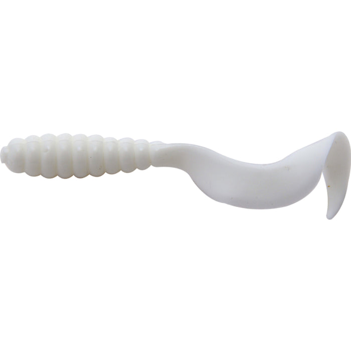 White Mister Twister 4" & 6" Twister Grub
