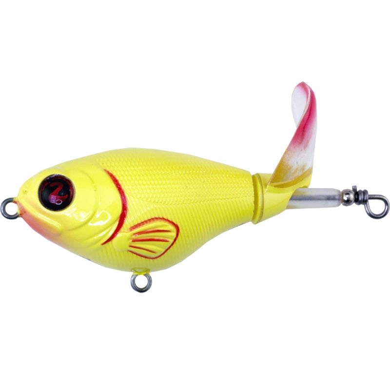 Whopper Plopper Topwater Floating Fishing Lures Rotating Tail for Bass-4 -  5.5