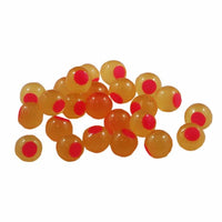 Yellow Mustard with Pink Dot Cleardrift Embryo Soft Beads for Steelhead Fishing
