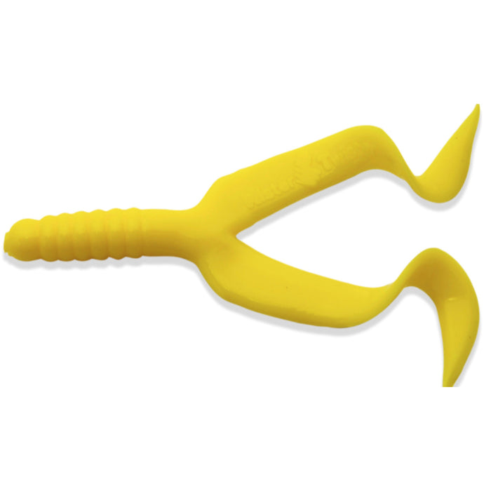 Yellow Mister Twister Double Tail Grub