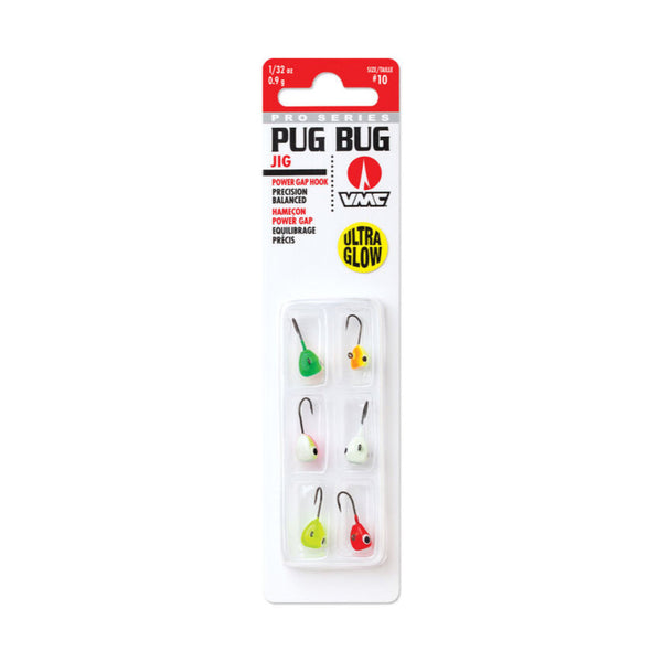 VMC Pro Series Pug Bug Glow Ice Jig Kit Assortment