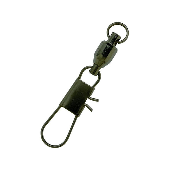 Eagle Claw Ball Bearing Swivels with Interlock Snaps – Natural
