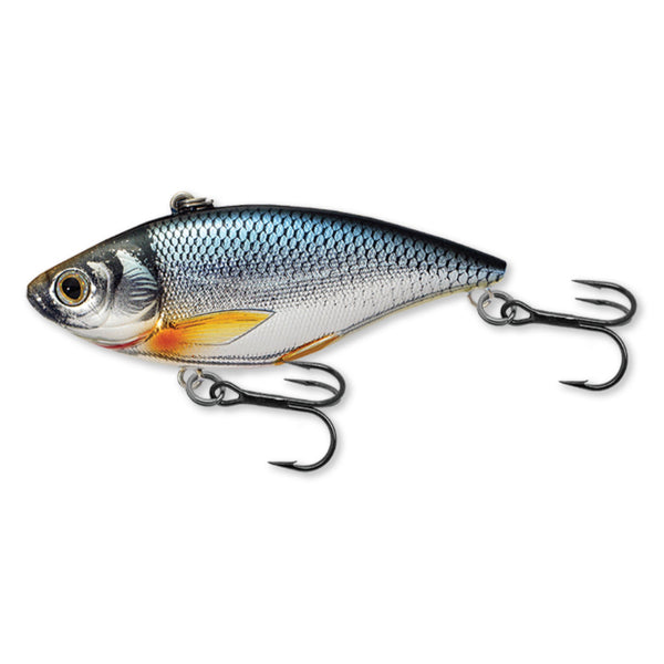 Koppers Golden Shiner Lipless Rattlebait Plug in Glow/Black, Size 2 7/8 from The Fishin' Hole