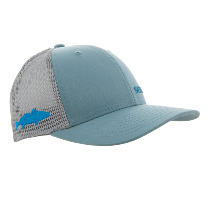 Blue Shimano Low Profile Truck Cap Fishing Hat